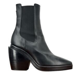 Frame Le Rodeo Bootie Leather Women's 10 Black Modern Western Cowgirl Luxe $578